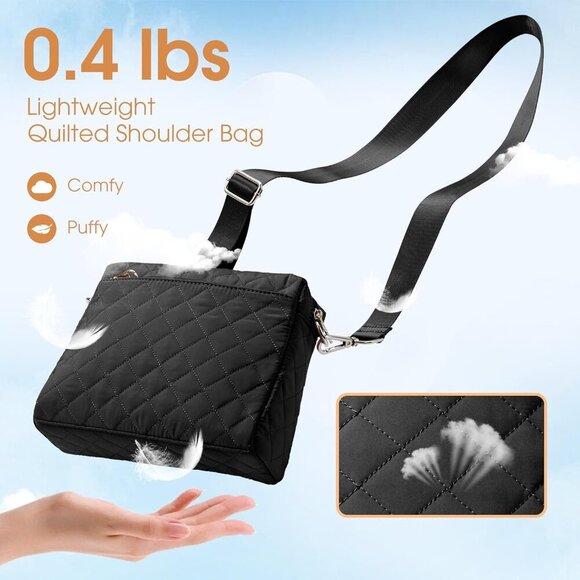 KALIDI Small Women's Crossbody Handbags Quilted Crossbody Bags for Women Ladies - Picture 3 of 7